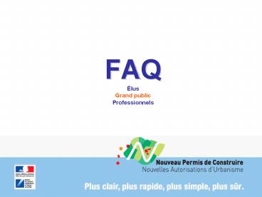FAQ lus Grand public Professionnels