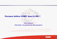 Pourquoi utiliser COBIT dans la DSI ?
