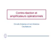 Contreraction et amplificateurs oprationnels