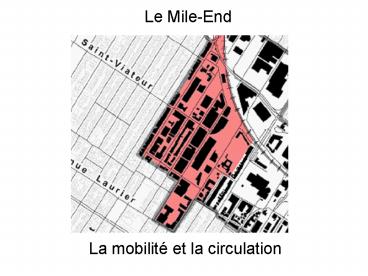 La mobilit et la circulation