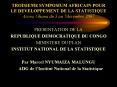 TROISIEME SYMPOSIUM AFRICAIN POUR LE DEVELOPPEMENT DE LA STATISTIQUE Accra, Ghana du 3 au 7d PowerPoint PPT Presentation