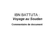 IBN BATTUTA : Voyage au Soudan