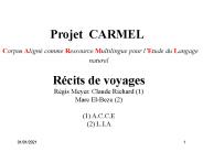 Projet CARMEL