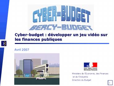 Cyberbudget : dvelopper un jeu vido sur les finances publiques