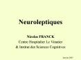 Neuroleptiques PowerPoint PPT Presentation