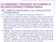 LES FONDEMENTS THEORIQUES DES ECHANGES ET DES INVESTISSEMENTS INTERNATIONAUX PowerPoint PPT Presentation