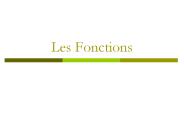 Les Fonctions
