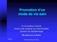 Promotion dun mode de vie sain PowerPoint PPT Presentation