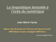 La linguistique textuelle 