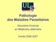 Pathologie des Maladies Parasitaires