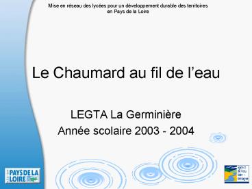 Le Chaumard au fil de leau