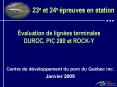 valuation de lignes terminales DUROC, PIC 280 et ROCKY PowerPoint PPT Presentation