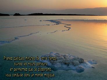 Prenez quelques minutes de votre temps,