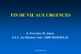 FIN DE VIE AUX URGENCES PowerPoint PPT Presentation