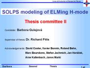 SOLPS modeling of ELMing Hmode