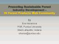 Promoting Sustainable Forest Industry Development IN Forest Products Web Community PowerPoint PPT Presentation