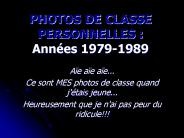 PHOTOS DE CLASSE PERSONNELLES : Annes 19791989