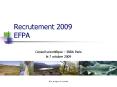 Recrutement 2009 EFPA PowerPoint PPT Presentation