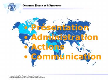 Association loi 1901 des clubs Rotaract Francophones