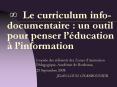 8 Le curriculum info-documentaire : un outil pour penser l PowerPoint PPT Presentation