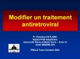 Modifier un traitement antiretroviral PowerPoint PPT Presentation