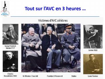 Tout sur lAVC en 3 heures
