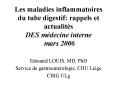 Les maladies inflammatoires du tube digestif: rappels et actualits DES mdecine interne mars 2006 PowerPoint PPT Presentation