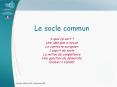 Le socle commun PowerPoint PPT Presentation