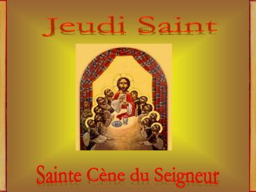 Jeudi Saint
