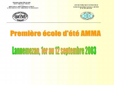 La Variabilit Climatique et ses Impacts