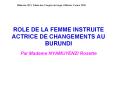 ROLE%20DE%20LA%20FEMME%20INSTRUITE%20ACTRICE%20DE%20CHANGEMENTS%20AU%20BURUNDI PowerPoint PPT Presentation