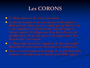 Les CORONS