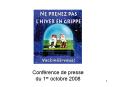 Confrence de presse du 1er octobre 2008 PowerPoint PPT Presentation