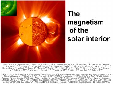 The magnetism of the solar interior