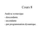 Cours 8