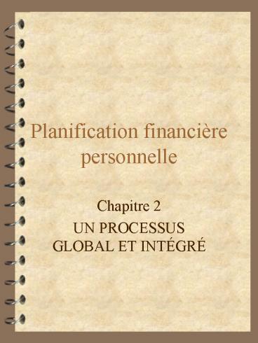 Planification financire personnelle