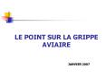 LE POINT SUR LA GRIPPE AVIAIRE PowerPoint PPT Presentation
