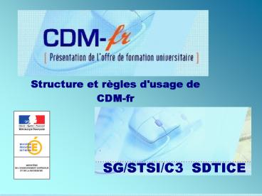 Structure et rgles d'usage de CDMfr
