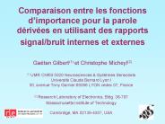Comparaison entre les fonctions d