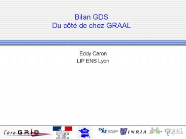 Bilan GDS Du c