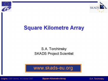 Square Kilometre Array