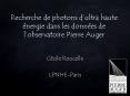 Recherche de photons dultra haute nergie dans les donnes de lobservatoire Pierre Auger PowerPoint PPT Presentation