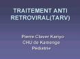TRAITEMENT ANTI RETROVIRALTARV PowerPoint PPT Presentation