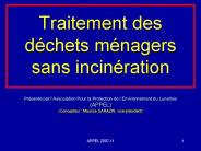 Traitement des d