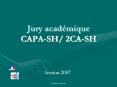 Jury acadmique CAPASH 2CASH PowerPoint PPT Presentation
