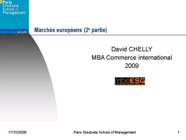 Marchs europens 2e partie