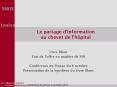 Le partage dinformation au chevet de lhpital PowerPoint PPT Presentation