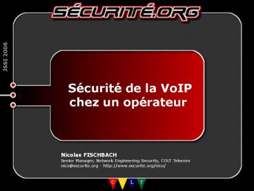 Scurit de la VoIP
