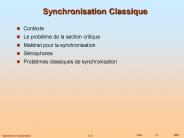 Synchronisation Classique