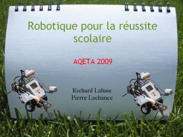 Robotique pour la r